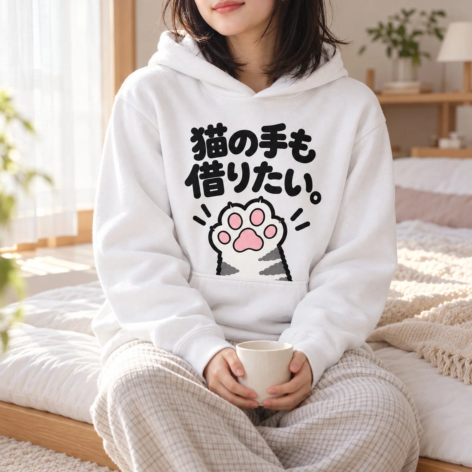 「猫の手も借りたい。」肉球パーカー