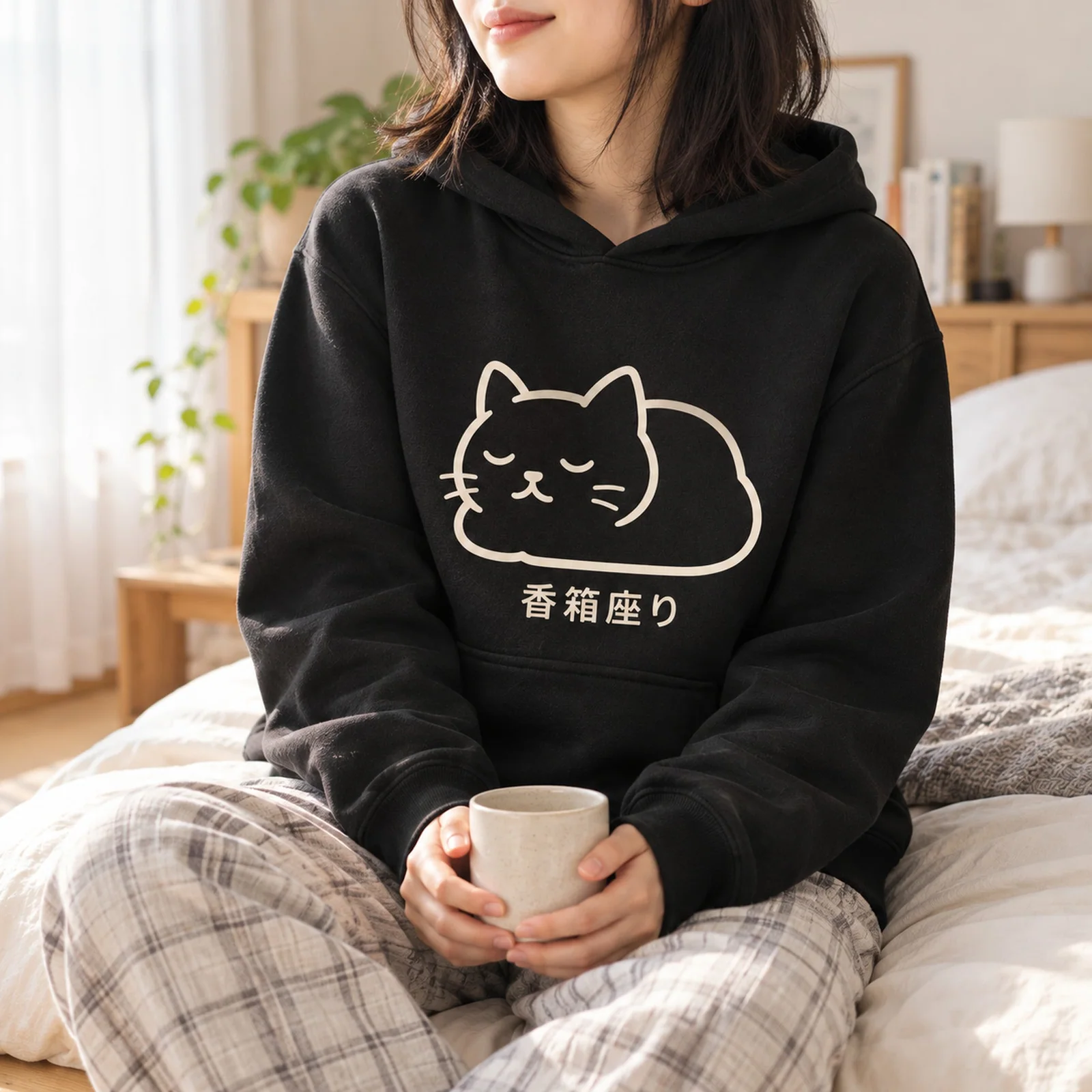 「香箱座り」猫パーカー