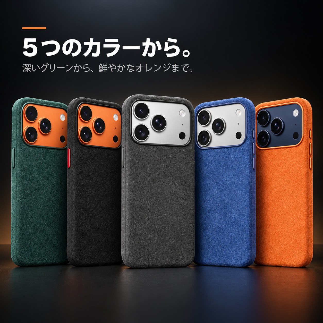 5つのカラーから。