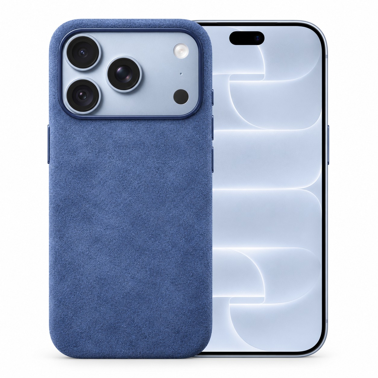 アルカンターラケース ブルー iPhone 18 Pro