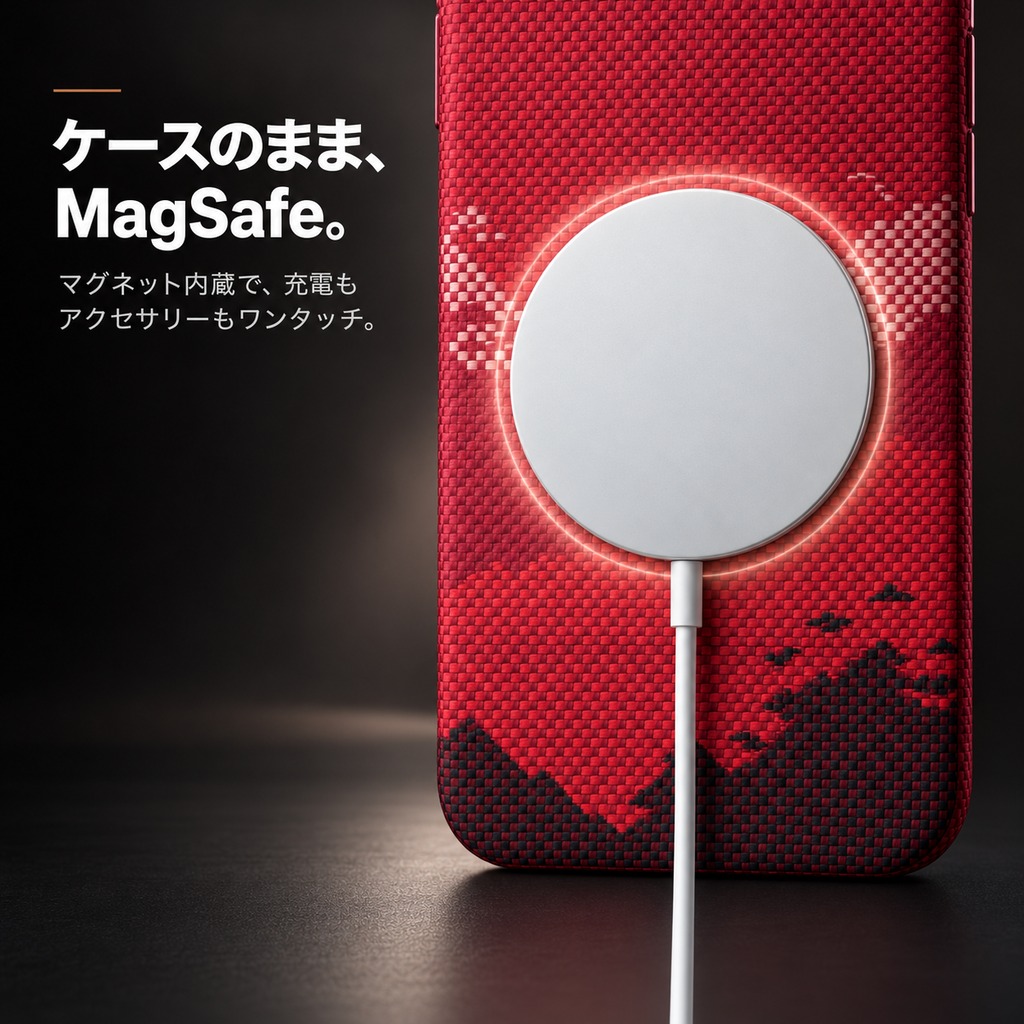 ケースはそのまま、充電へ。