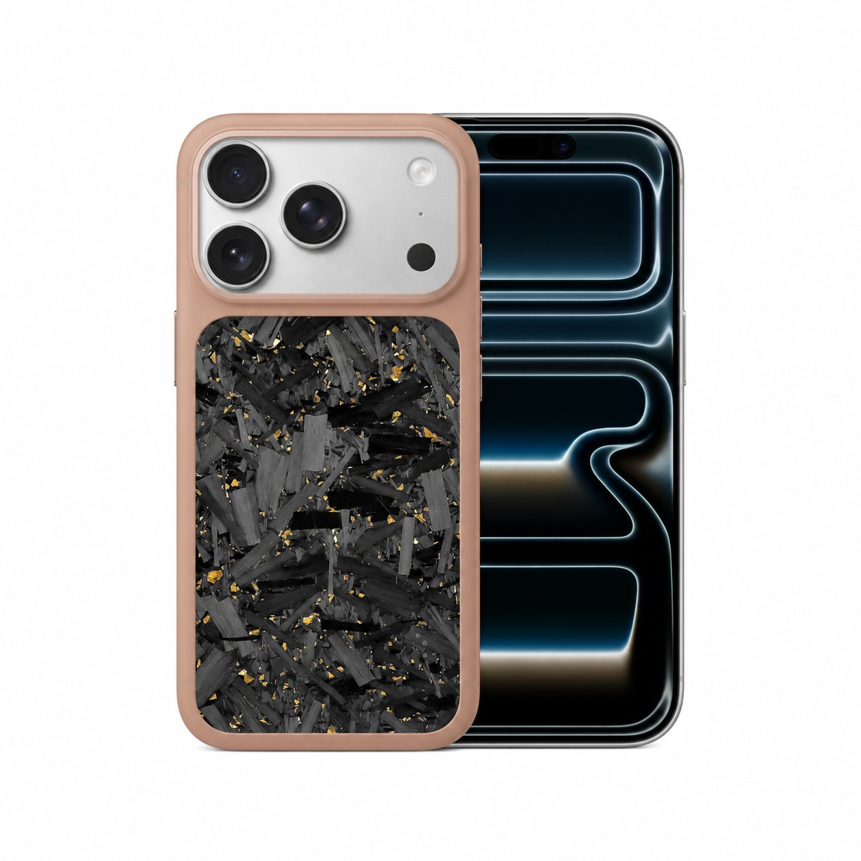 鍛造カーボンケース iPhone 17 Pro ローズベージュ
