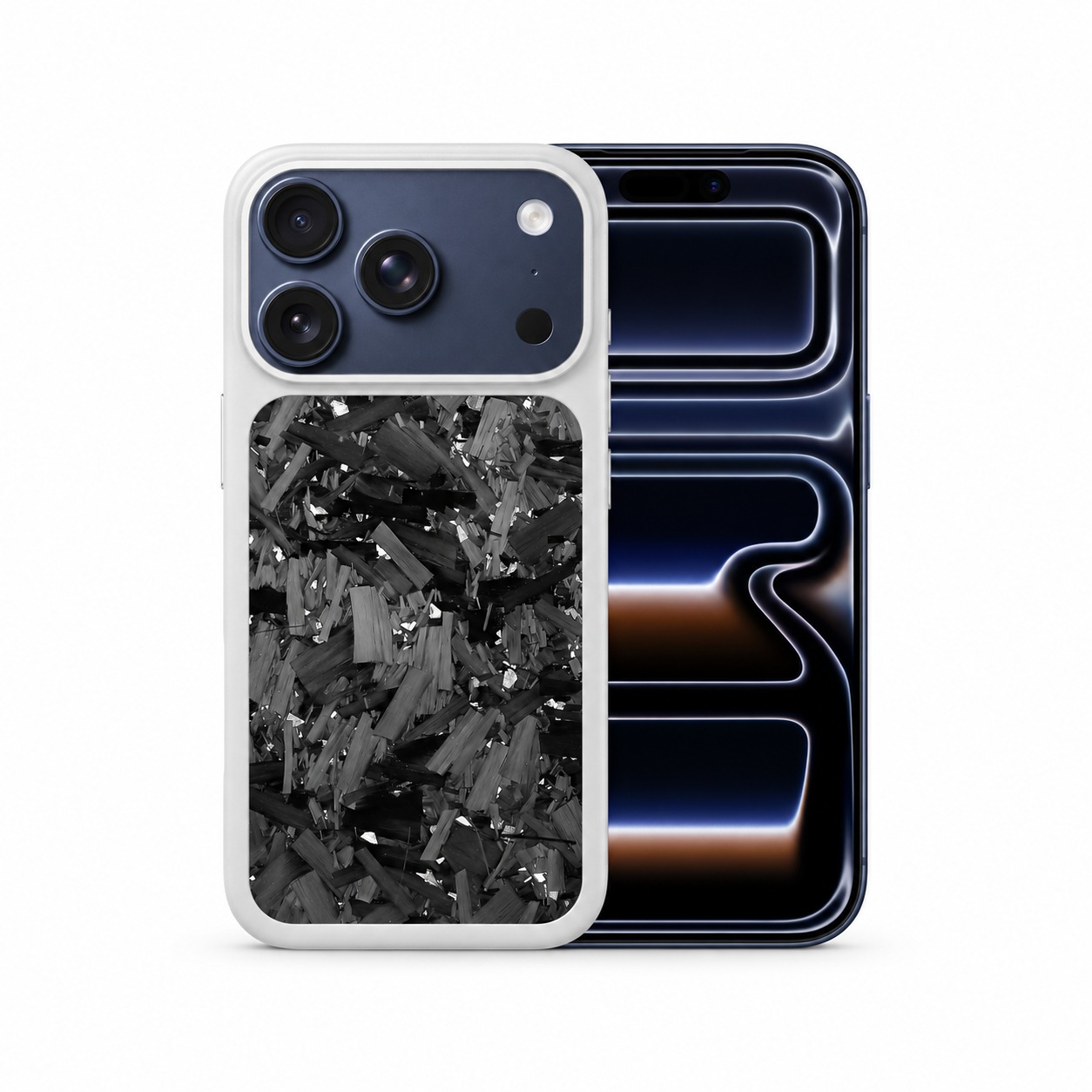 鍛造カーボンケース iPhone 17 Pro シルバーグレー