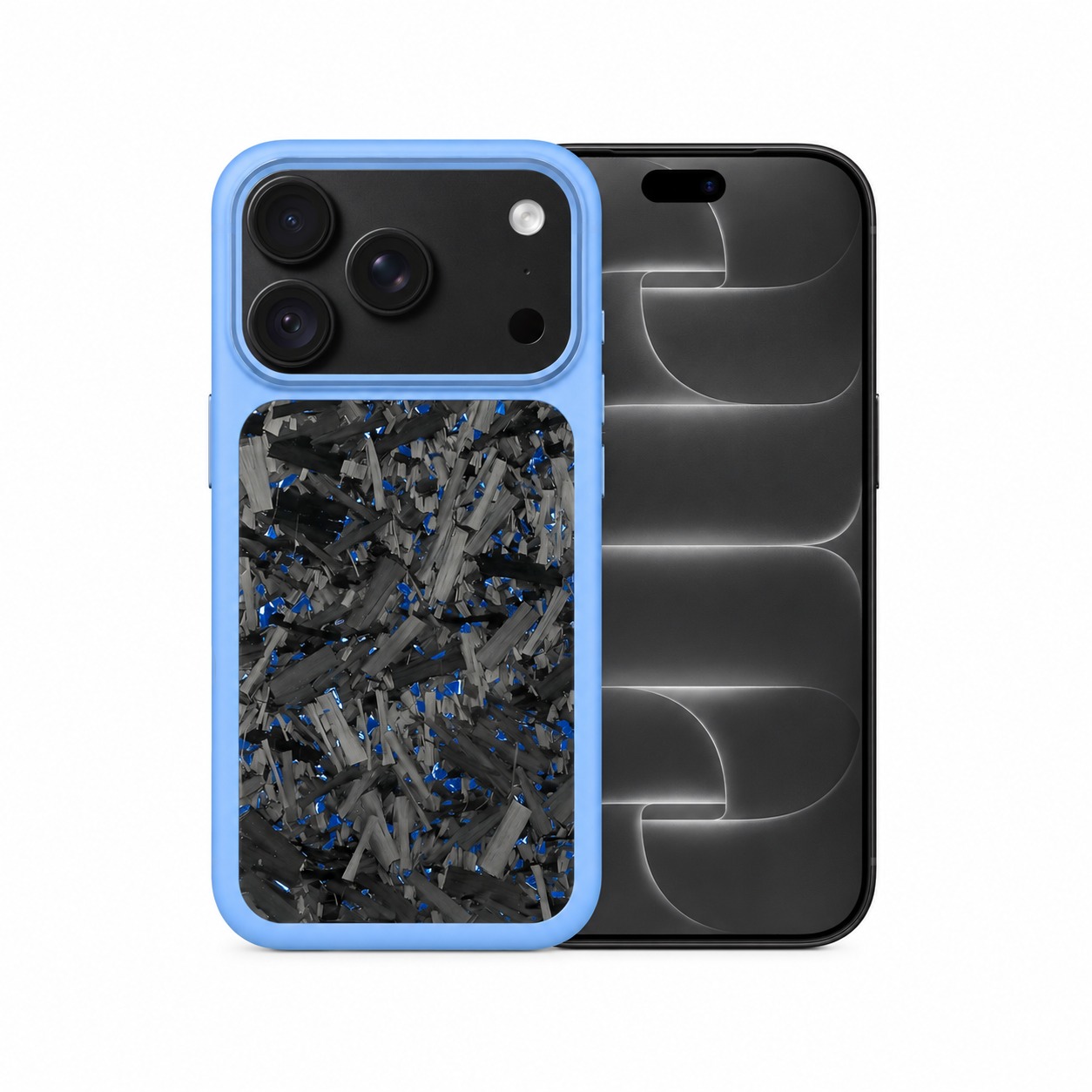 鍛造カーボンケース iPhone 18 Pro ライトブルー