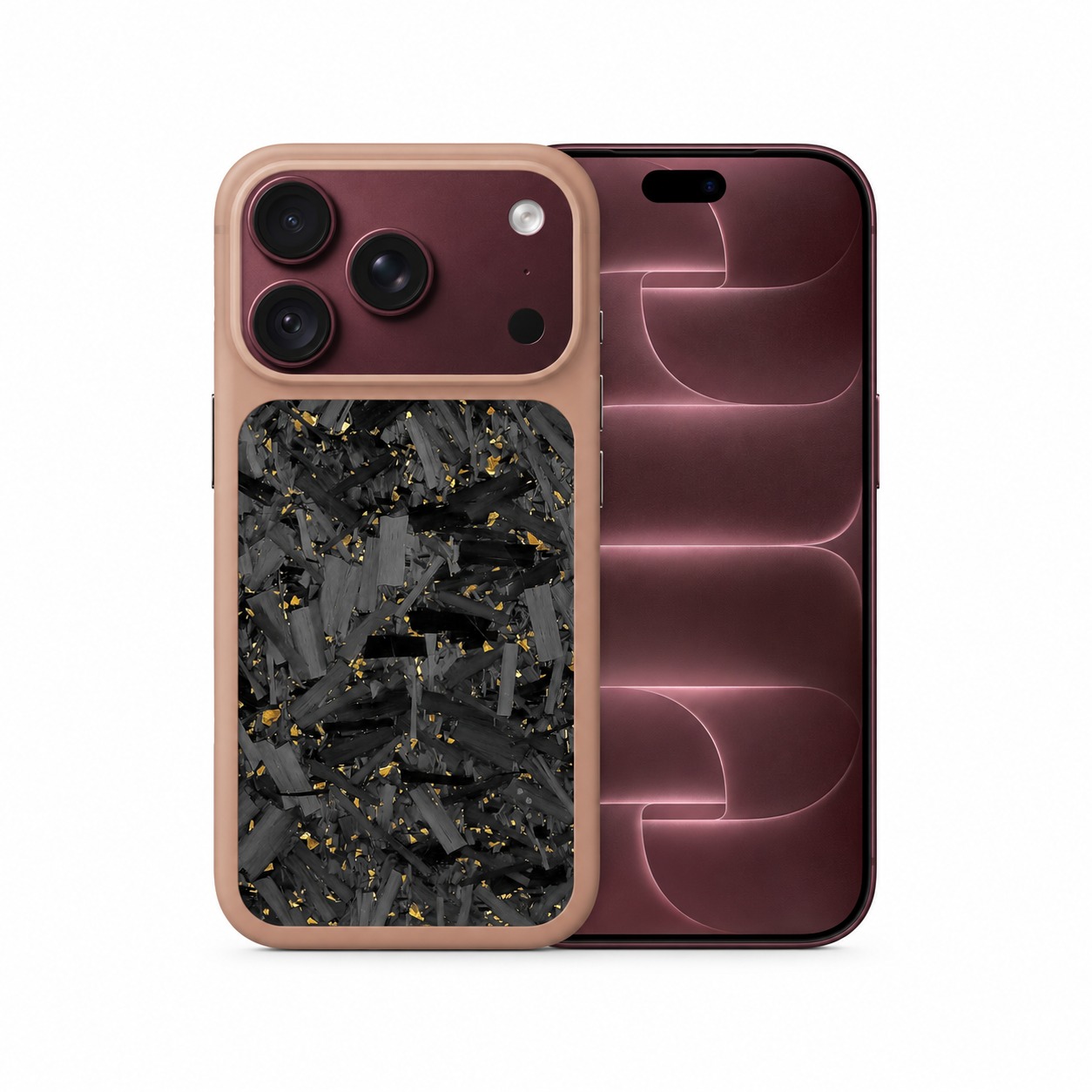 鍛造カーボンケース iPhone 18 Pro ローズベージュ