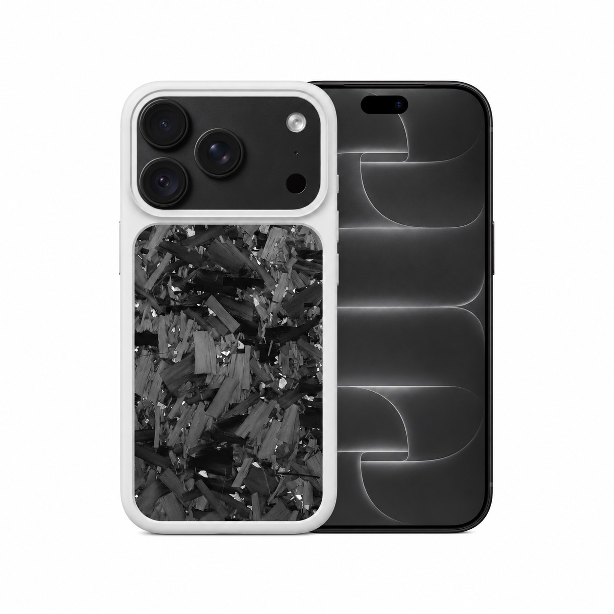 鍛造カーボンケース iPhone 18 Pro シルバーグレー