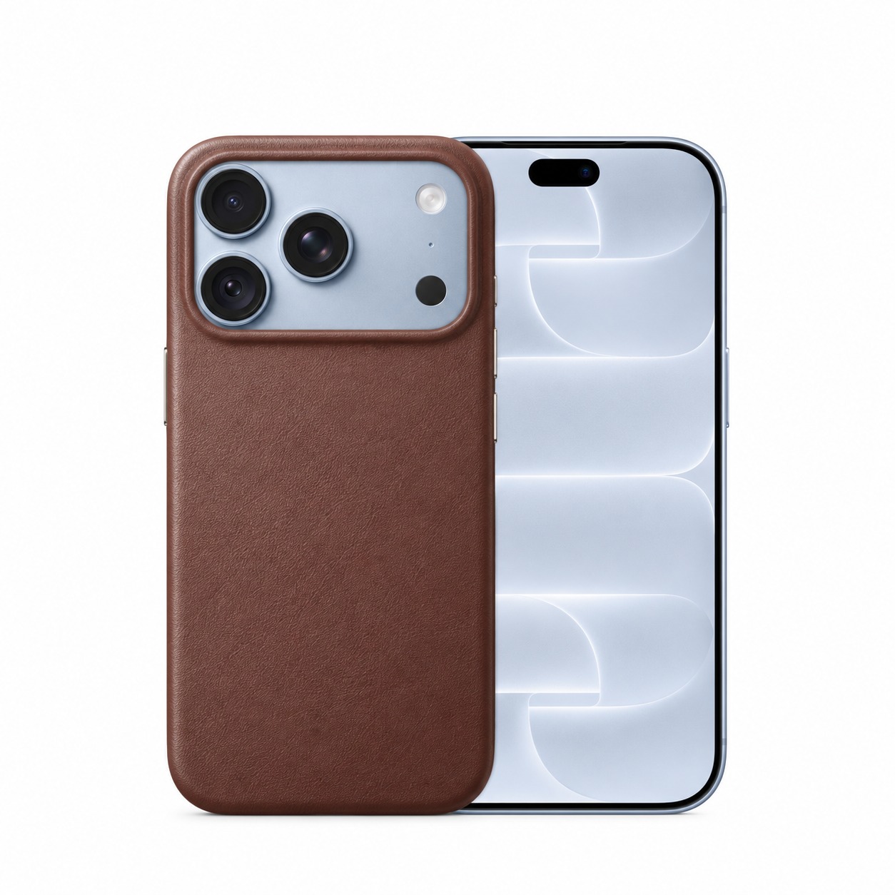 イタリアンレザー本革ケース iPhone 18 Pro ブラウン