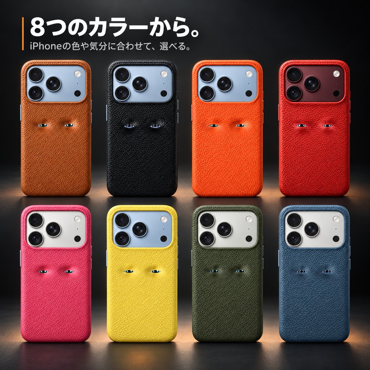 8つのカラーから。