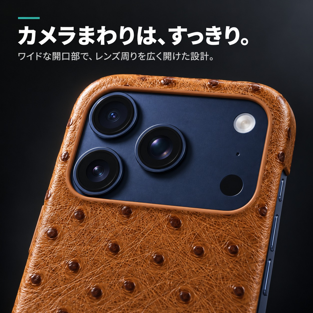 カメラまわりは、すっきり。