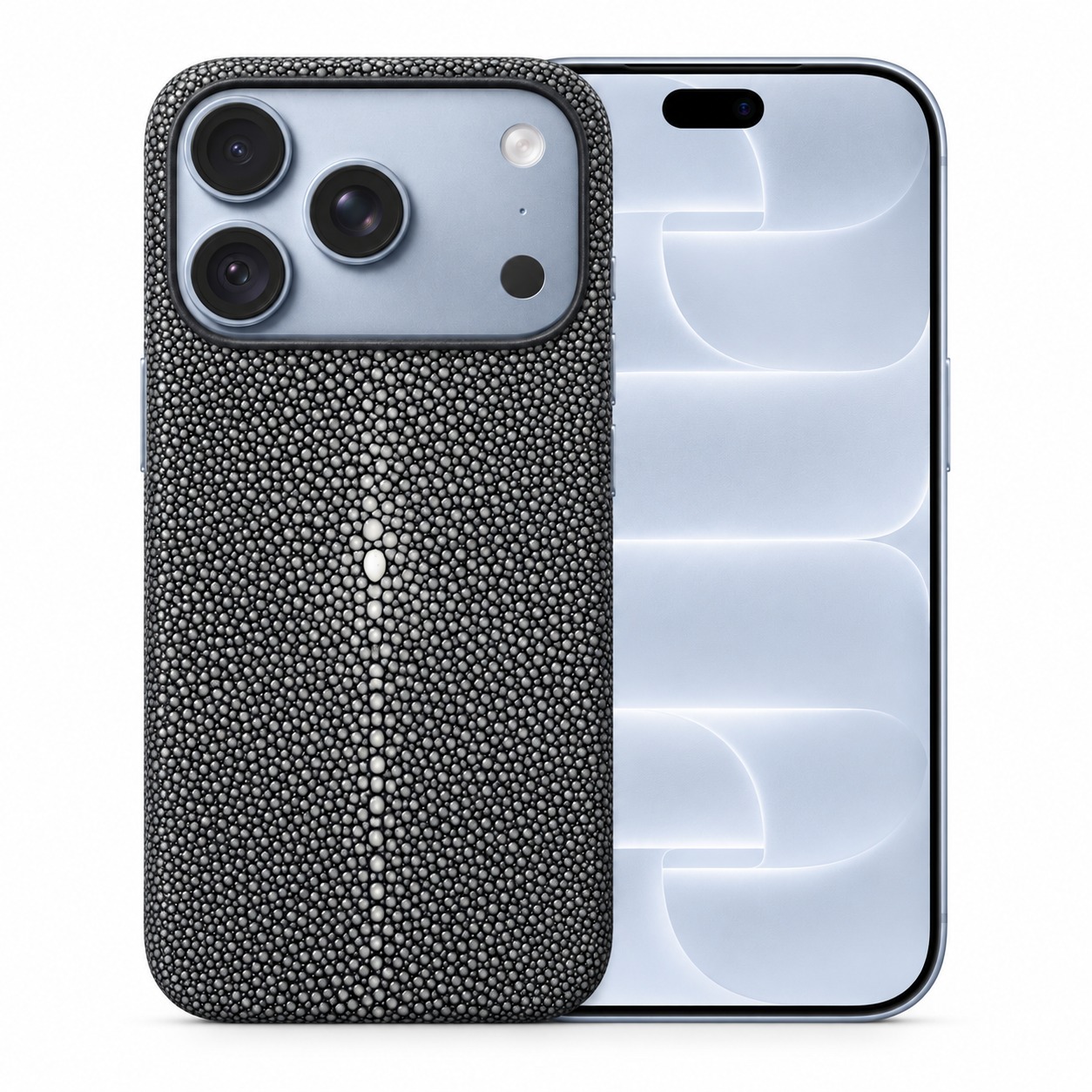 スティングレイ（エイ革）ケース iPhone 18 Pro グレー