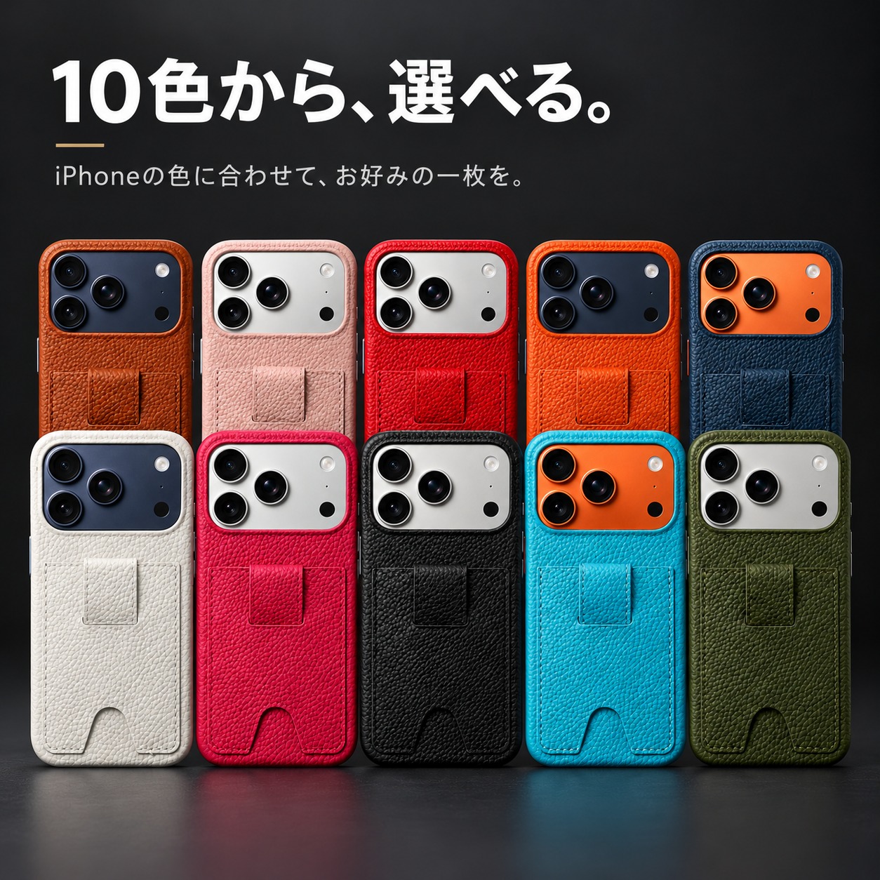10色のカラーバリエーション