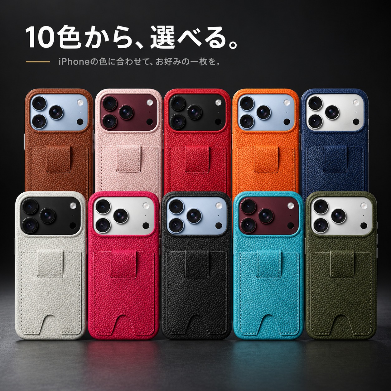 10色のカラーバリエーション