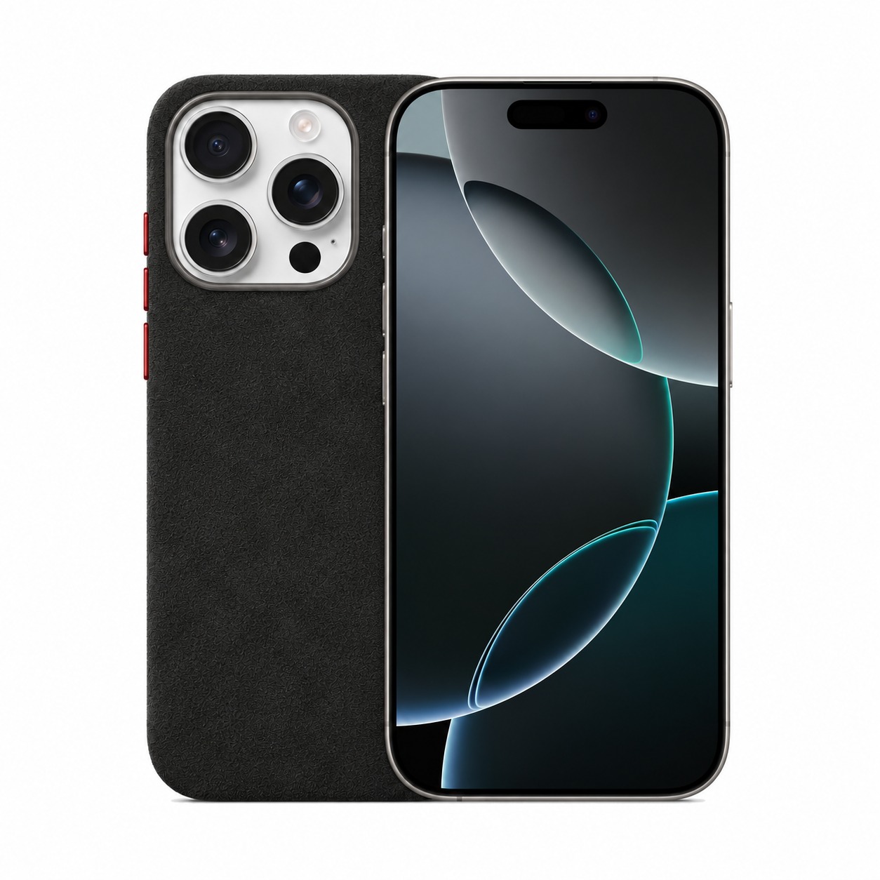 アルカンターラケース ブラック iPhone 16 Pro
