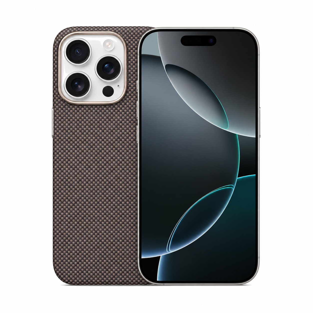アラミド繊維ケース ブラウン iPhone 16 Pro