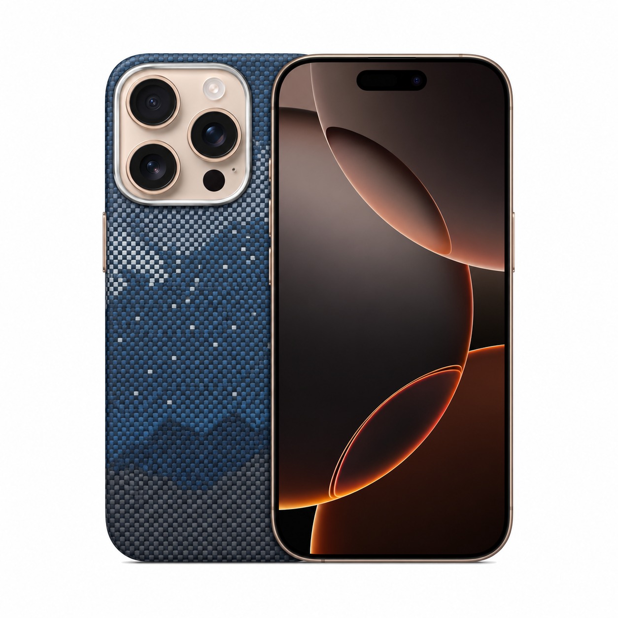 アラミド繊維ケース 星空ネイビー iPhone 16 Pro