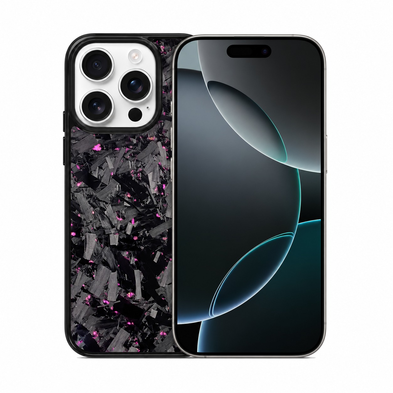 鍛造カーボンケース パープル iPhone 16 Pro