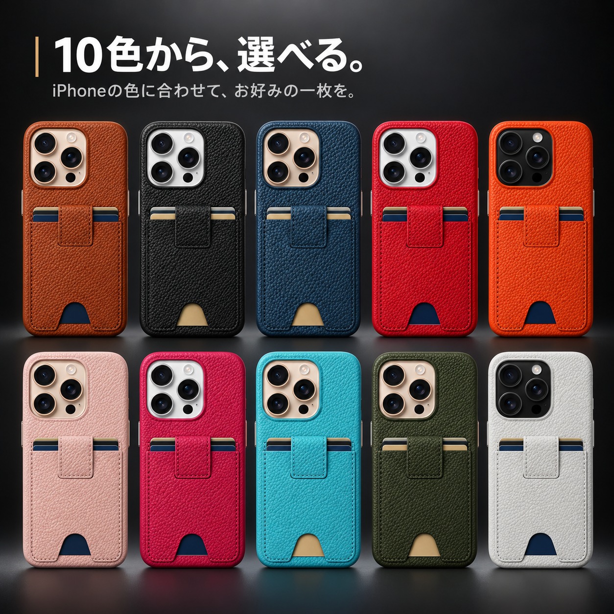 10色のカラーバリエーション