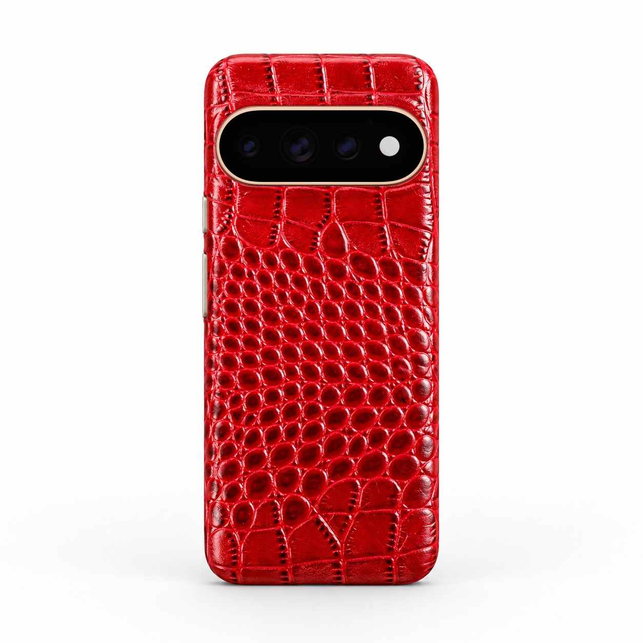 クロコ型押し本革ケース レッド Pixel 11 Pro / 11 Pro XL