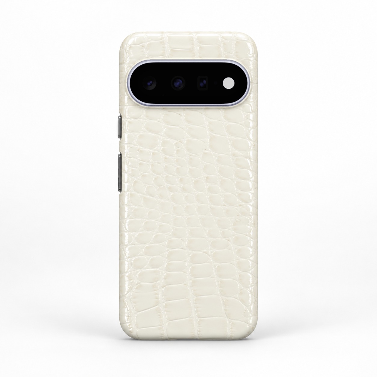クロコ型押し本革ケース アイボリー Pixel 11