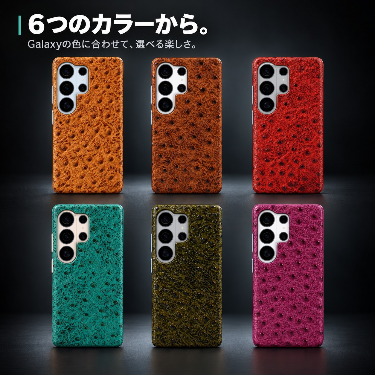 6つのカラーから。
