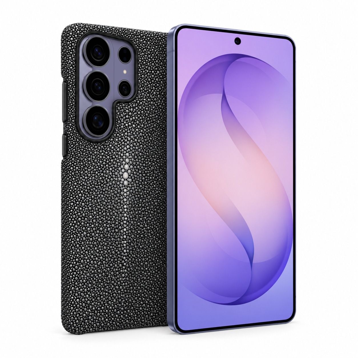 スティングレイ（エイ革）ケース グレー Galaxy S26 Ultra